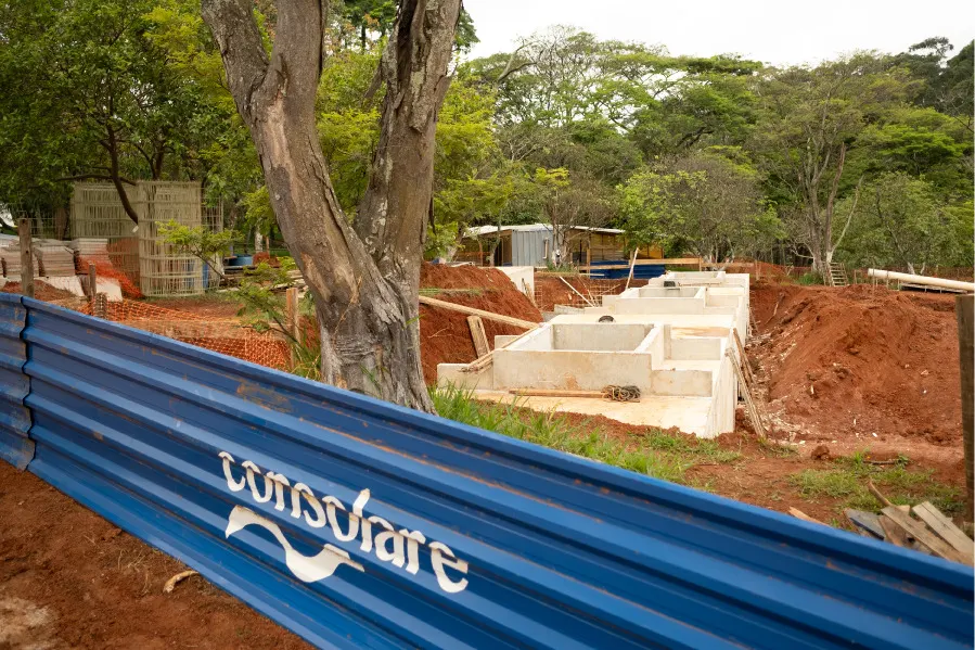Construção de jazigos no Cemitério Vila Formosa